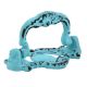 Turquoise Crown Distressed Iron Pull Cabinet Handles